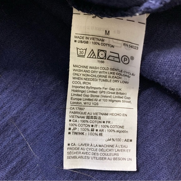 GAP Lace Trim Tank Top With V Cut Navy Blue Size Medium - Picture 8 of 9